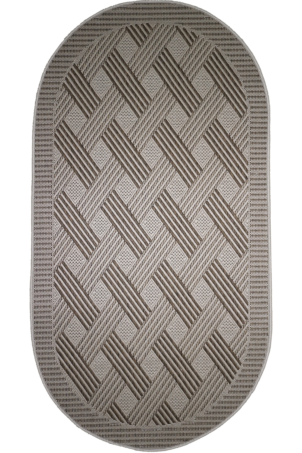 

Ковер Acvila Group FLAT 4817 2 2х3 м. Овал Бежевый
