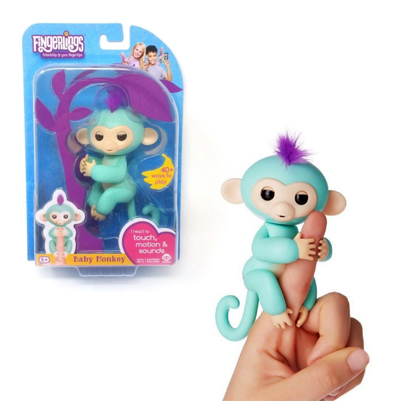 

Интерактивная игрушка Finger Monkey Light Blue