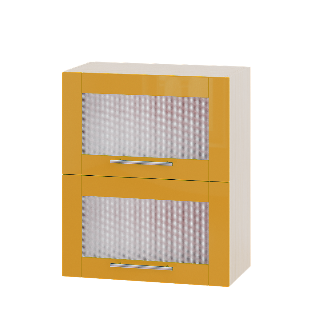 

Кухня Модерн модуль Верх Витрина ВВ14-600 Оранж Глянец - Дуб молочный 60х30х72см