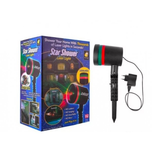 

Уличная гирлянда - лазерный звездный проектор Star Shower Laser Light