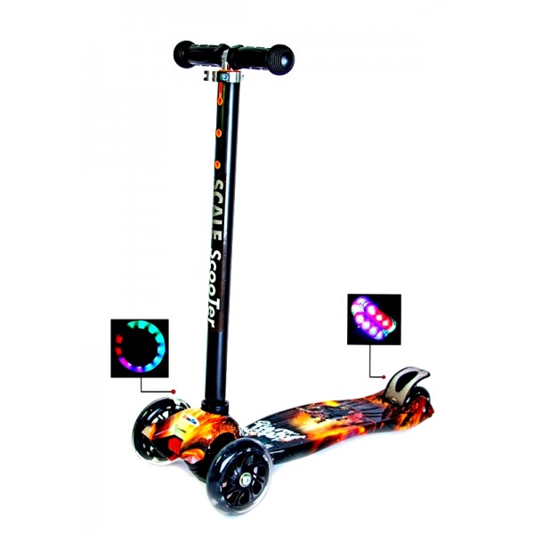 

Cамокат детский SCOOTER MAXI Battle Светящиеся колеса (SD 635432142)