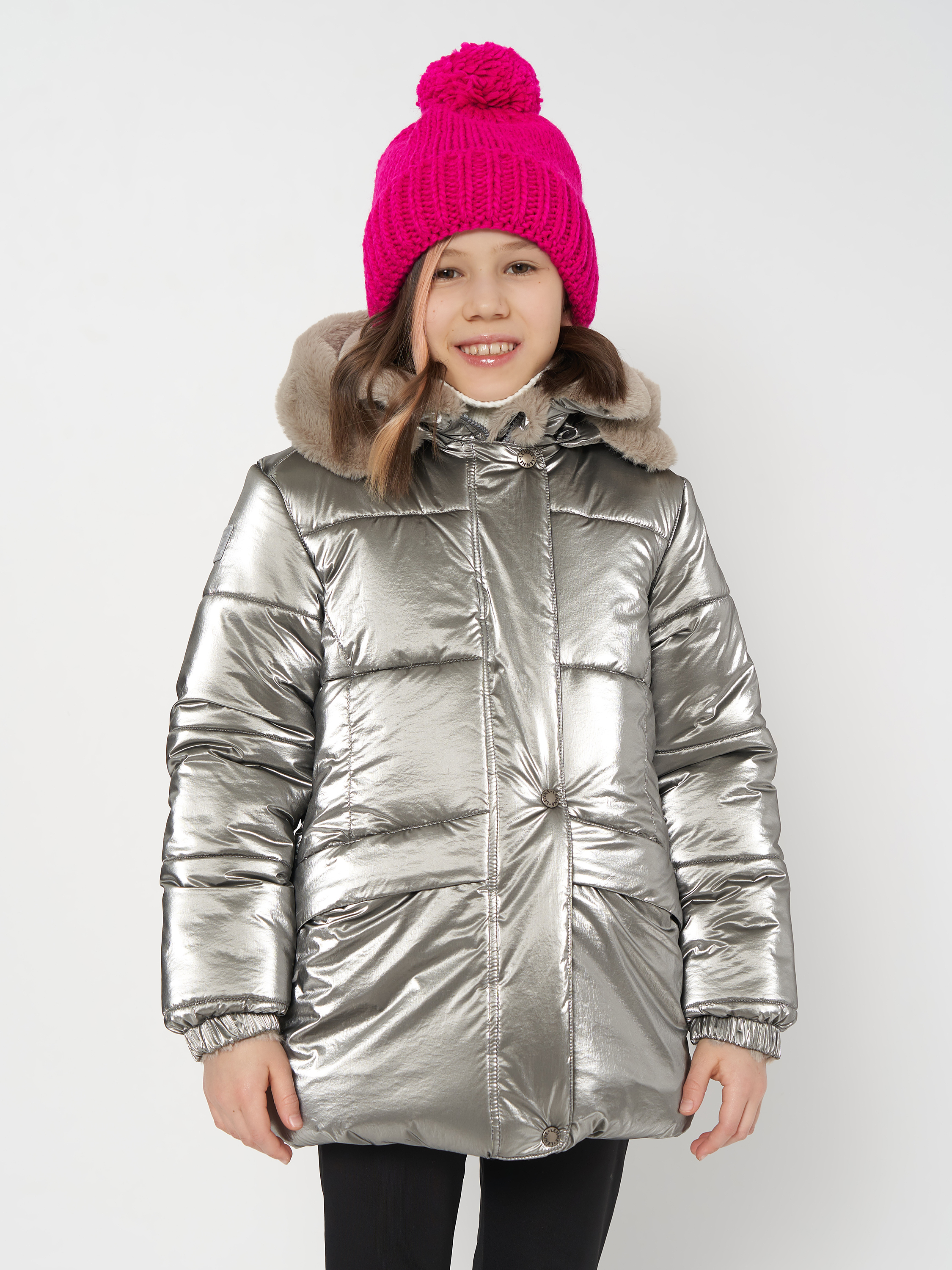 Акція на Дитяча зимова куртка для дівчинки Lenne Fria 22328/1444 122 см Зелена від Rozetka