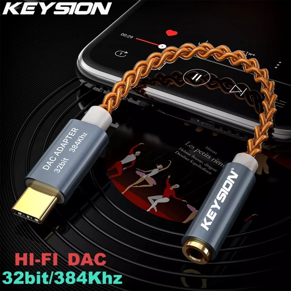 ЦАП і підсилювач звуку для навушників KEYSION Type-C – фото, відгуки,  характеристики в інтернет-магазині ROZETKA від продавця: Klink Online |  Купити в Україні: Києві, Харкові, Дніпрі, Одесі, Запоріжжі, Львові