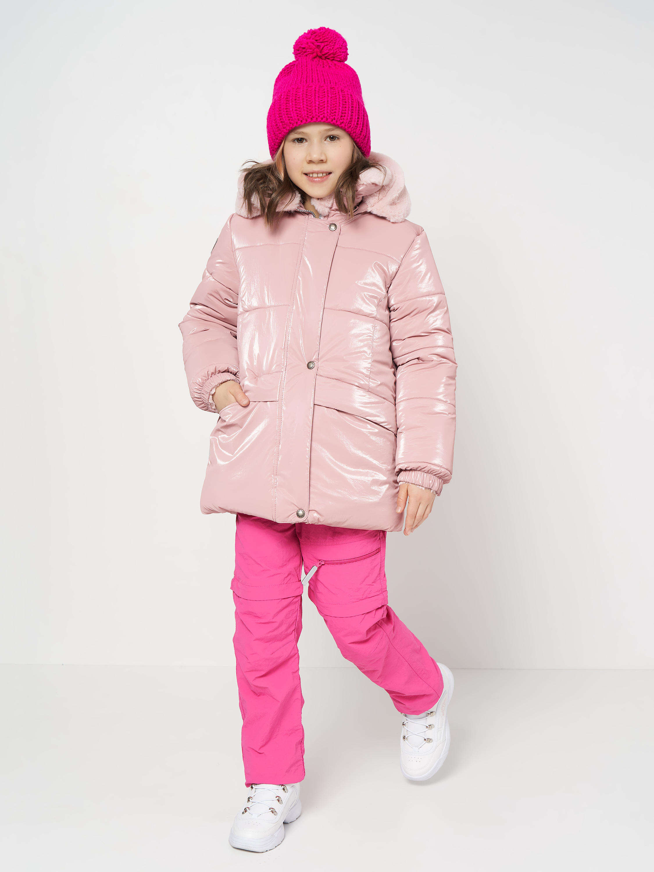 Акція на Дитяча зимова куртка для дівчинки Lenne Fria 22328/2300 92 см Рожева від Rozetka