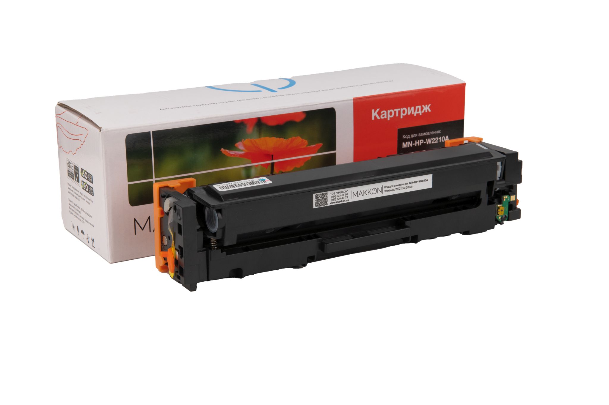 Картридж MAKKON совместимый аналог HP W2210A (207A) black (MN-HP-W2210A ...