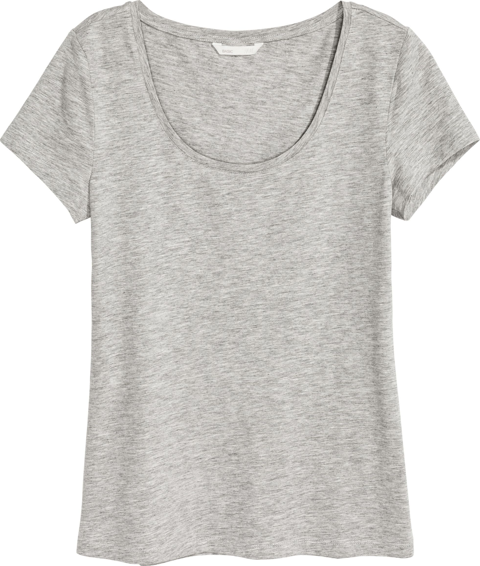 

Футболка H&M 4396504RP3 XS Серая меланж