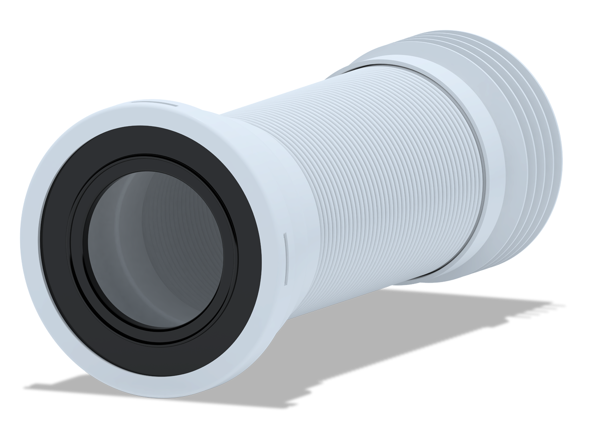 Удлинитель гибкий для унитаза ANI-plast K928 выпуск O110 мм (280-575 мм ...