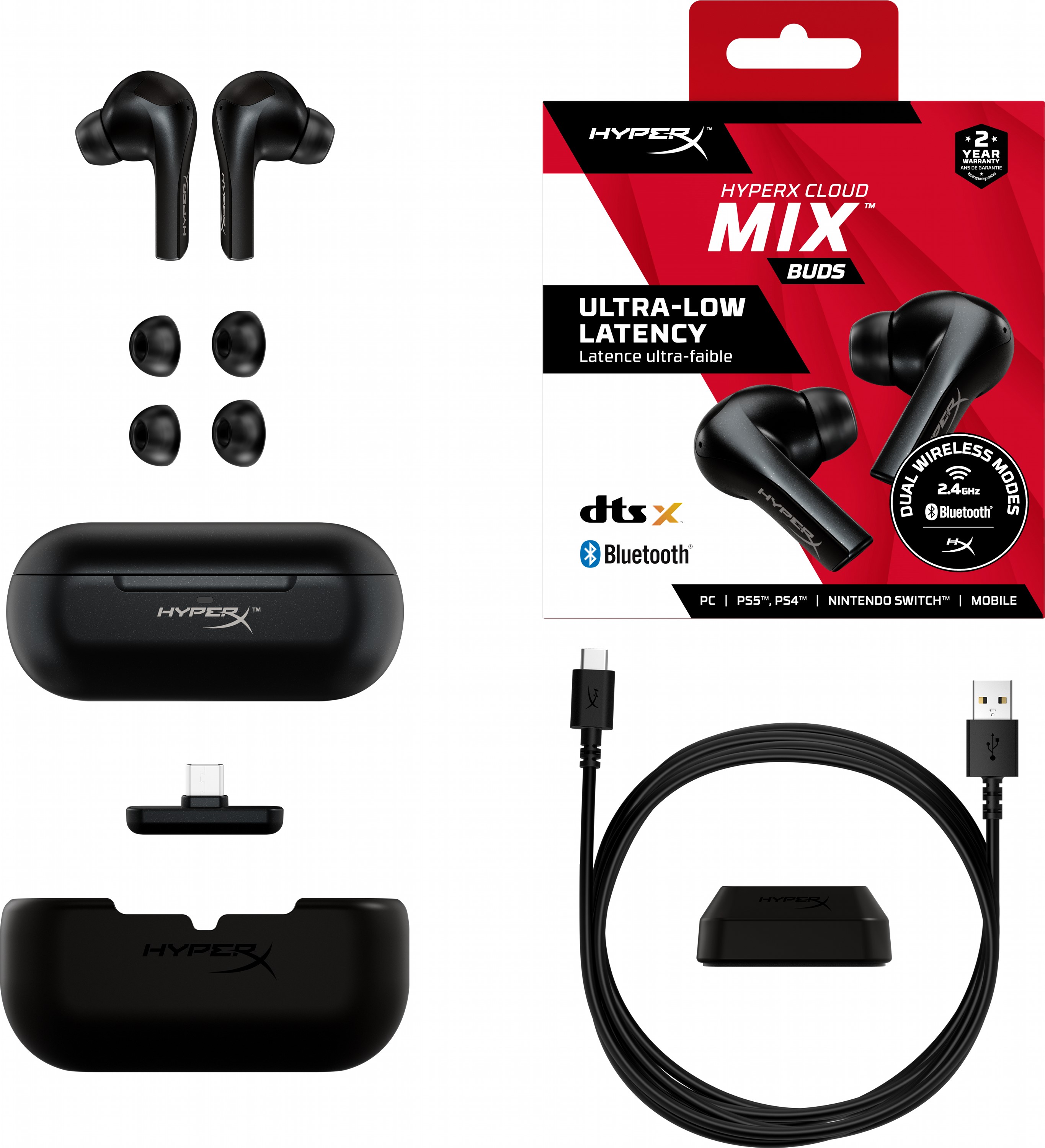 Наушники HyperX Cloud MIX Buds True Wireless Black (4P5D9AA) купить в  интернет-магазине ROZETKA - Наушники HyperX Cloud MIX Buds True Wireless  Black (4P5D9AA) по низкой цене в Киеве, Харькове, Днепре, Одессе, Запорожье,