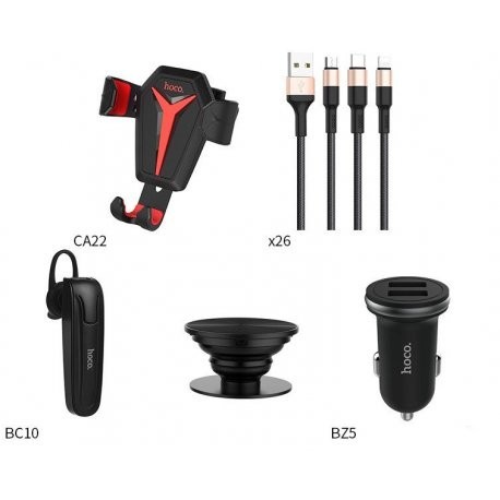 

Набір Hoco 5 в 1 Royal Car Set чорний