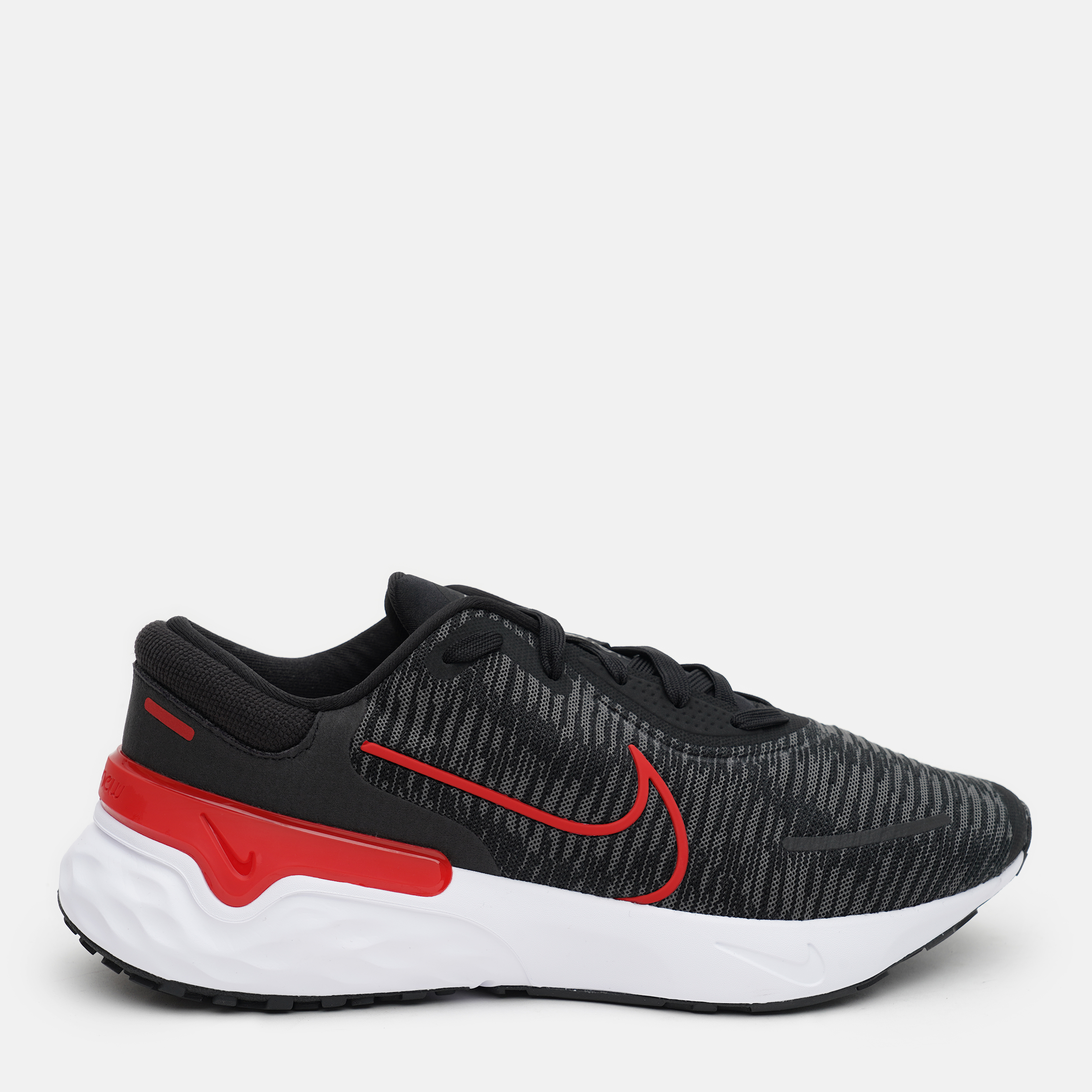 Акція на Чоловічі кросівки для бігу Nike Renew Run 4 DR2677-003 40.5 (7.5US) 25.5 см Чорний/Червоний від Rozetka