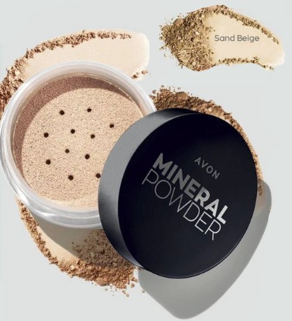 Минеральная рассыпчатая пудра для лица, Песочный Бежевый Sand Beige ...