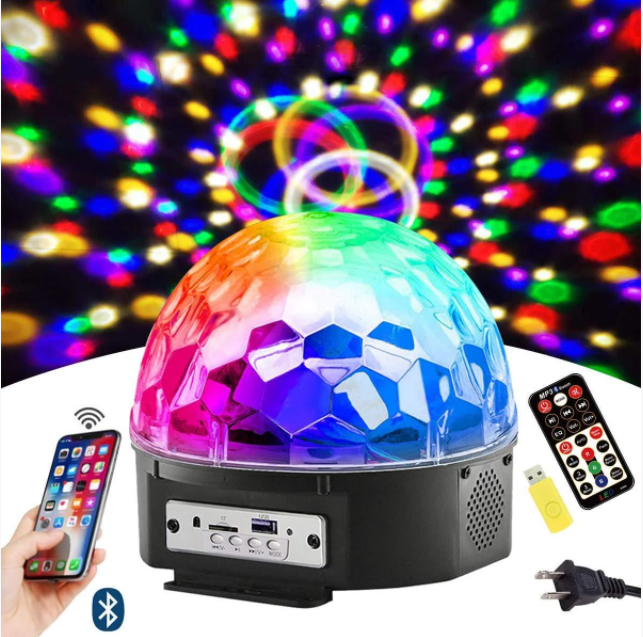 

Светодиодный музыкальный диско-шар Musik Ball M6 + BT для помещения с подключением к телефону