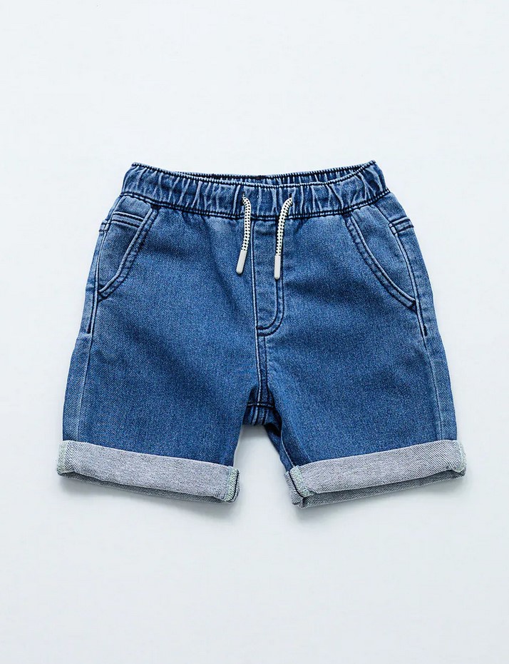 

Шорты джинсовые с откатом на мальчика Zara 122 синий 35982