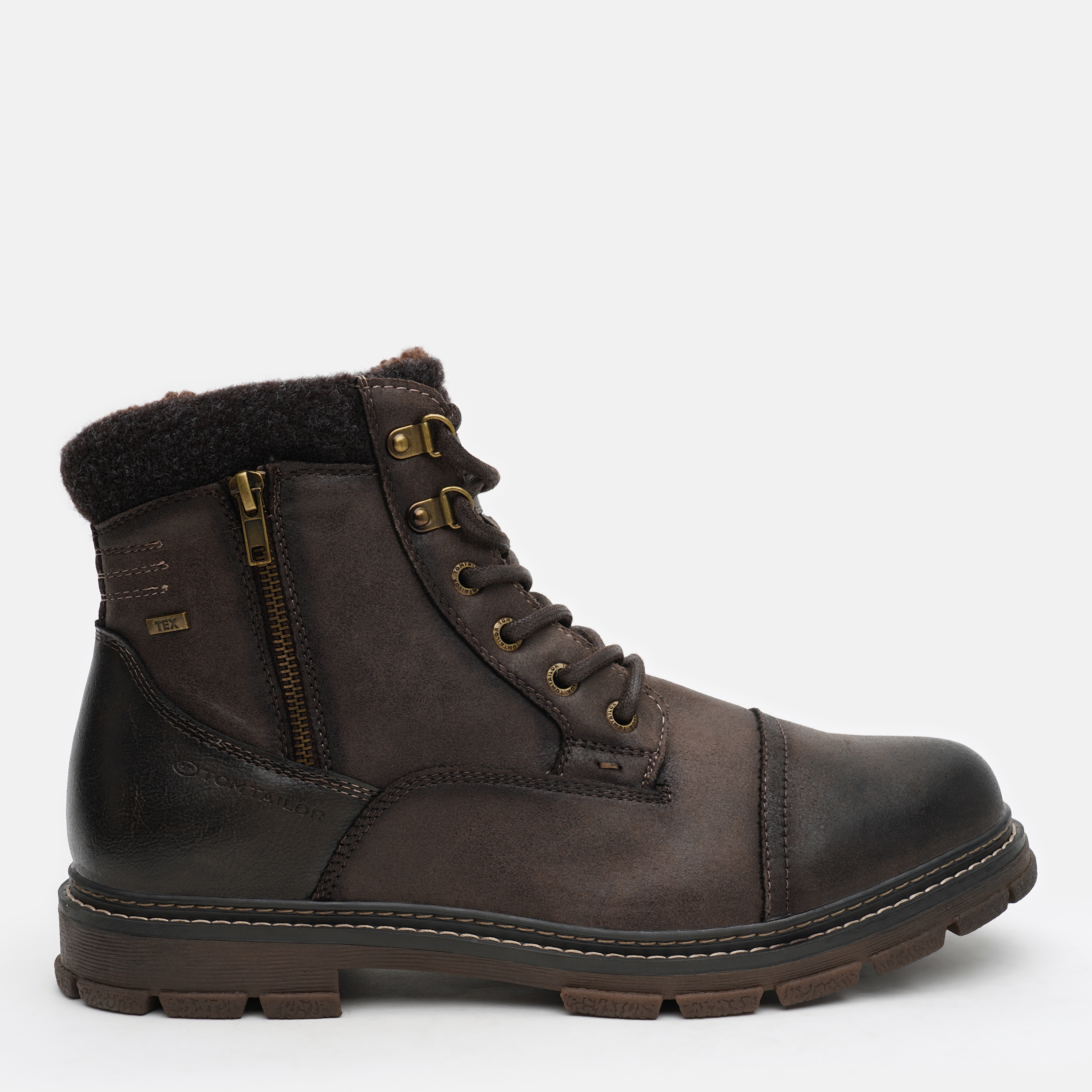 Акція на Чоловічі зимові черевики Tom Tailor 4283504 42 27.9 см Темно-коричневі від Rozetka