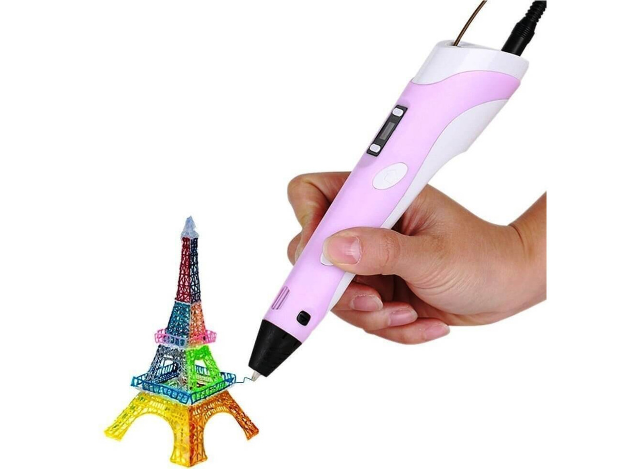 

3D ручка для рисования с экраном 3д Ручка Pen2 MyRiwell с LCD дисплеем + Пластик! Крутая ручка для рисования!