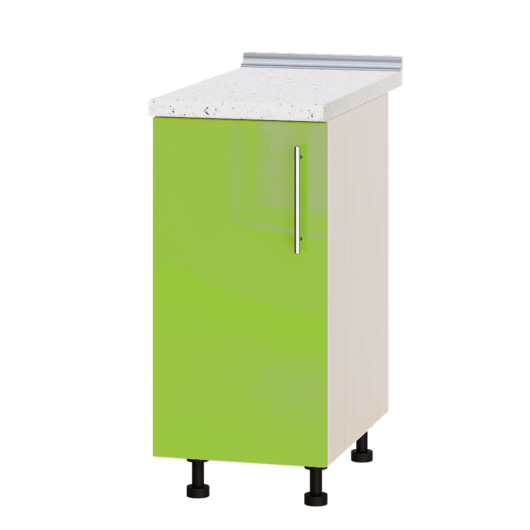 

Кухня Модерн модуль Низ Н83-380 Яблоко Глянец - Дуб молочный 38х47х82см + столешница