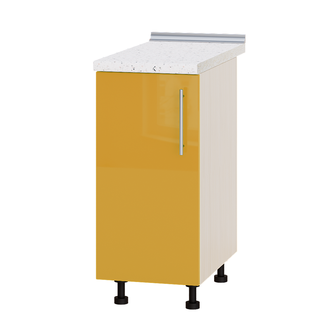 

Кухня Модерн модуль Низ Н83-370 Оранж Глянец - Дуб молочный 37х47х82см + столешница