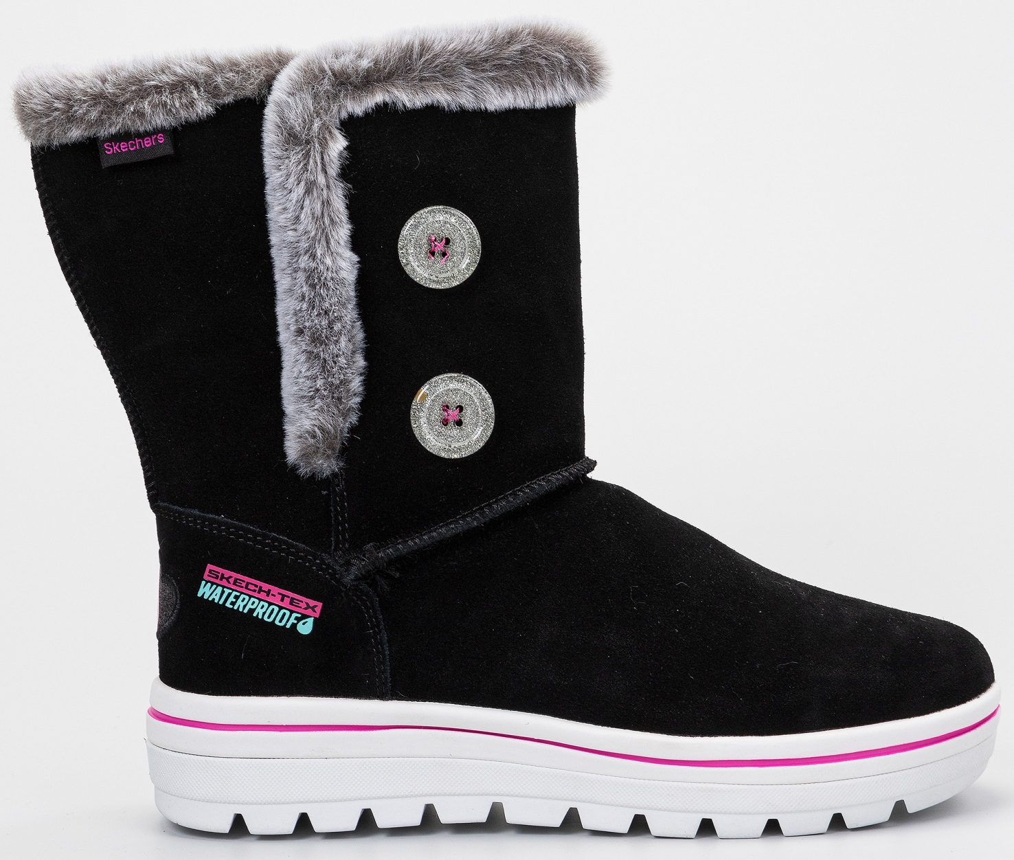 

Сапоги кожаные Skechers 88505L BLK 38 24 см Черные _3654801