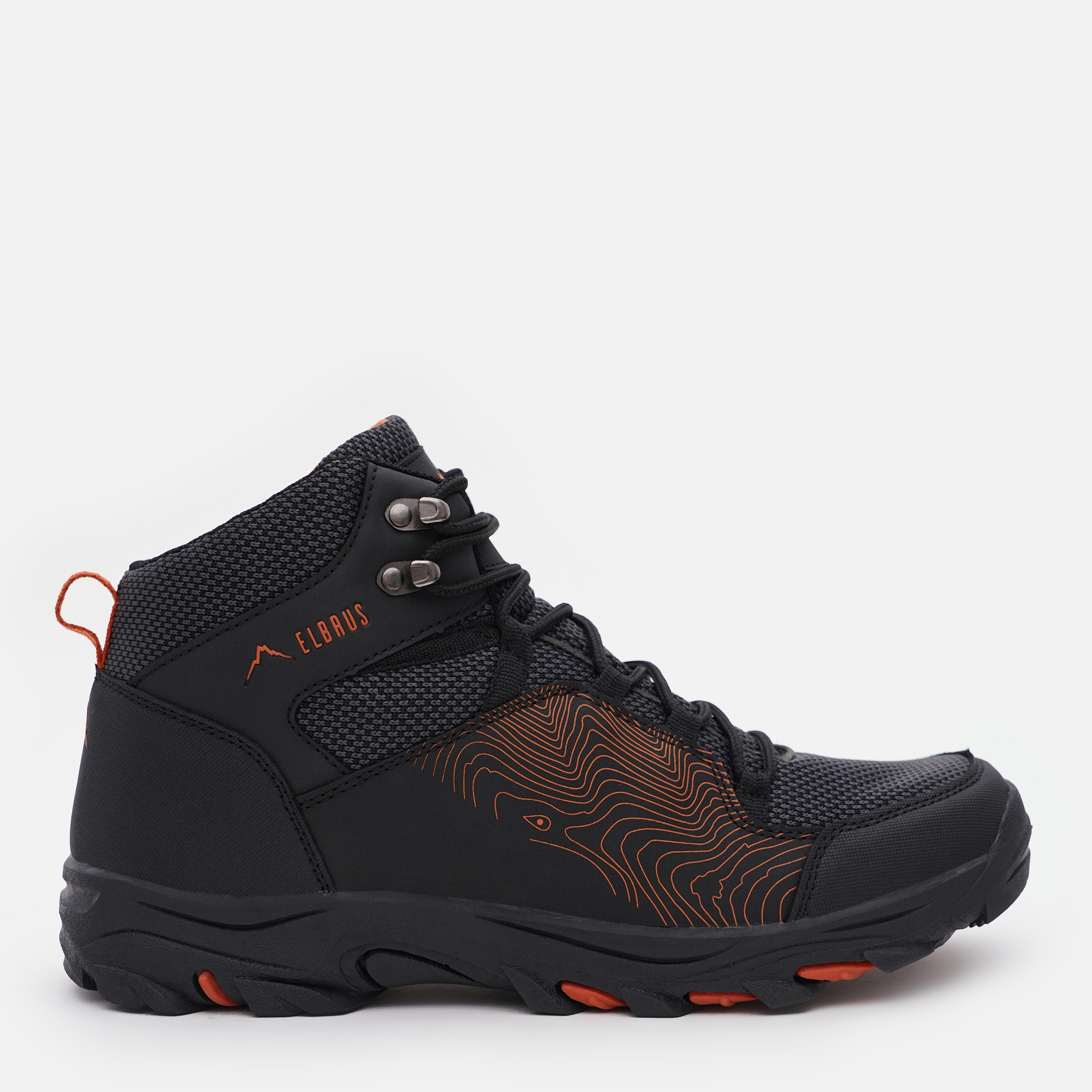 Акція на Чоловічі черевики Elbrus Epiter Mid 41 (8) 26 см Black/Orange від Rozetka