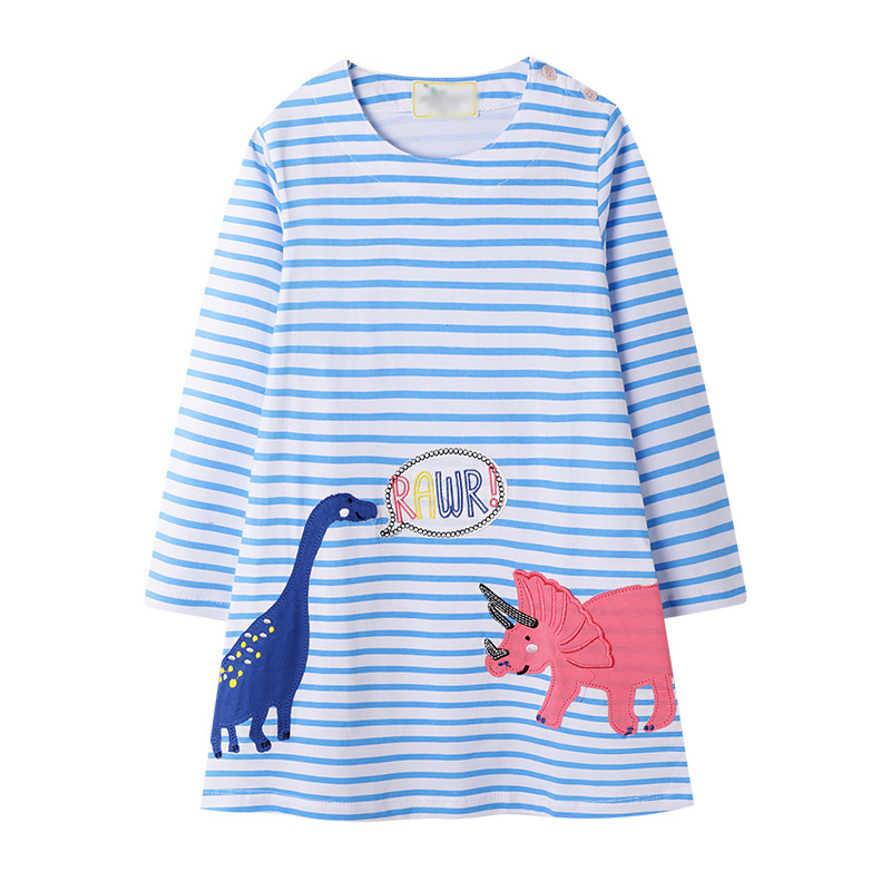 

Платье для девочки Pink dinosaur Jumping Meters (128 / 7 лет ) Голубой
