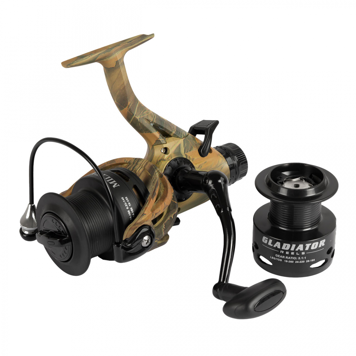 

Катушка с бейтраннером Gladiator Military Carp FR 5+1 5000