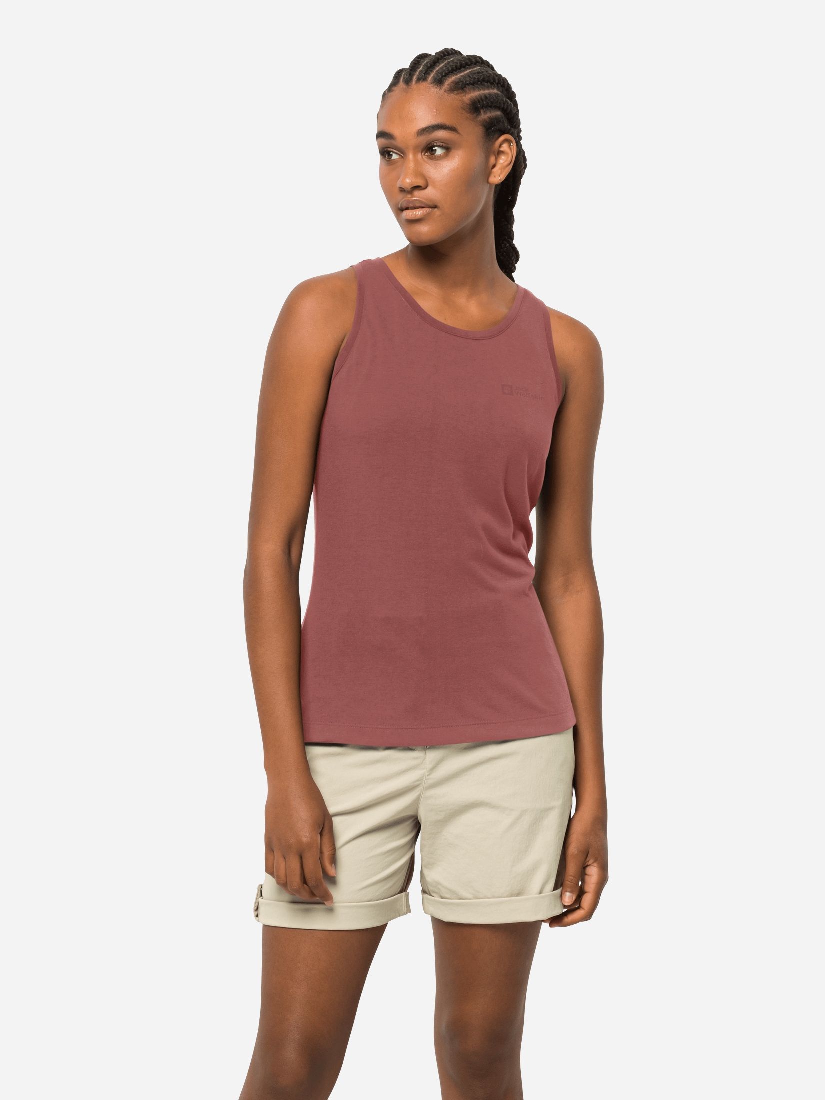 Акция на Майка Jack Wolfskin Relief Tanktop W 1809321-2191 XS Темно-рожева от Rozetka