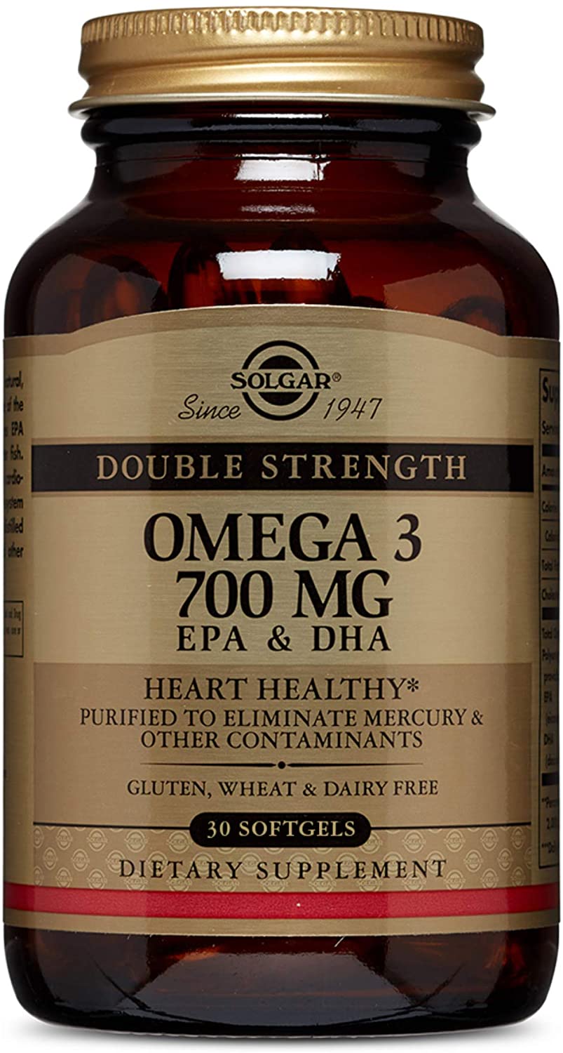 

Специальный продукт Solgar Double Strength Omega-3 700 mg Softgels 30 капсул (4384302835)