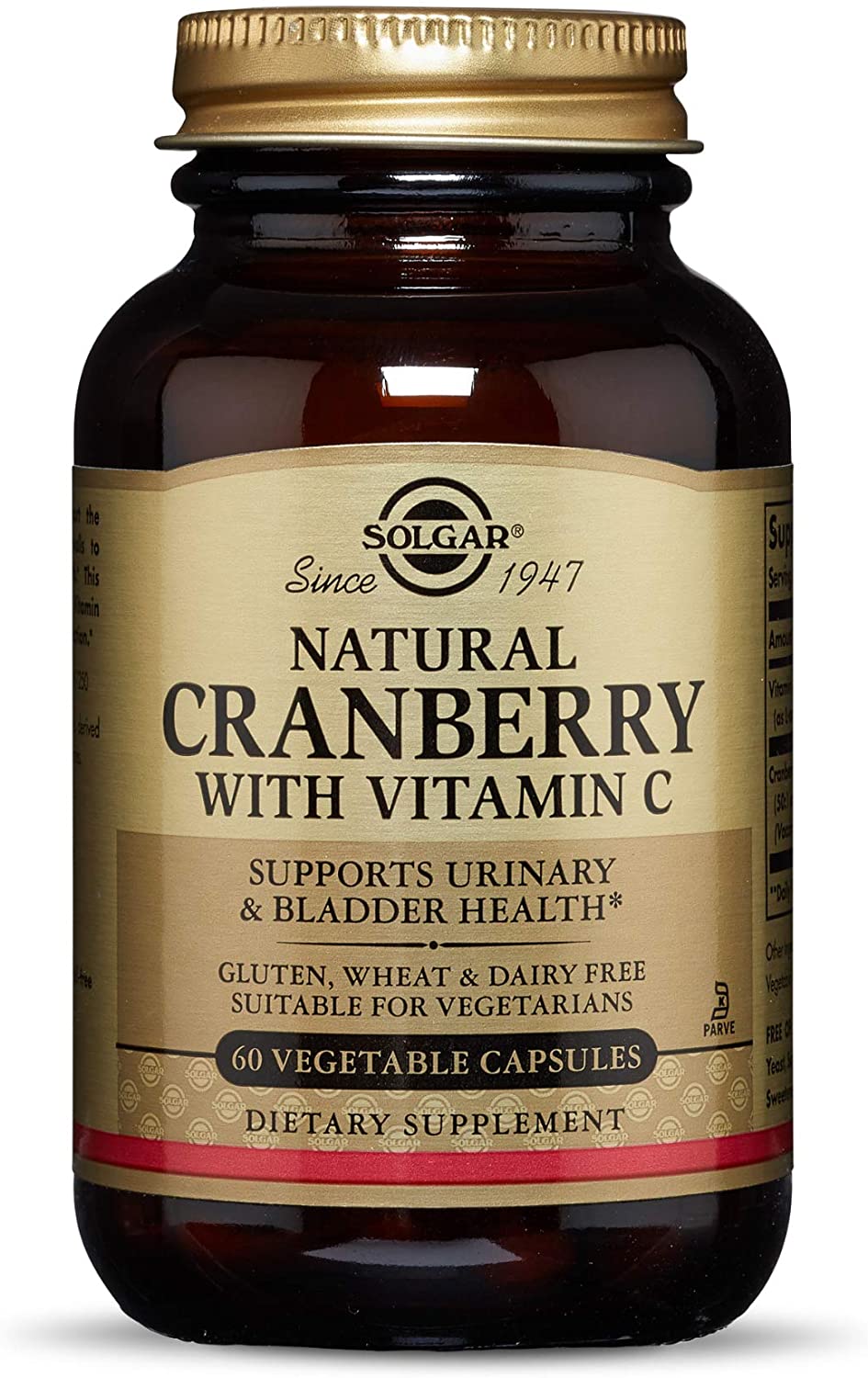 

Специальный продукт Solgar Natural Cranberry with Vitamin C 60 капсул (4384302862)