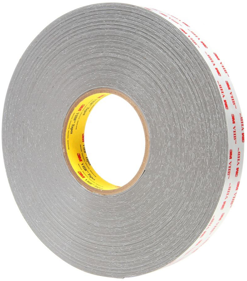 

Клейкая лента 3M VHB RP16 Двусторонняя акриловая 9х0.4 мм х 66 м Серая (RP16/UR-9-66)