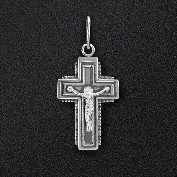 

Серебряный крестик 3130