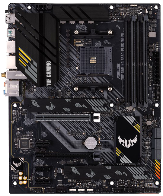 

Материнская плата Asus TUF Gaming B550-Plus (Wi-Fi) (sAM4, AMD B550, PCI-Ex16)