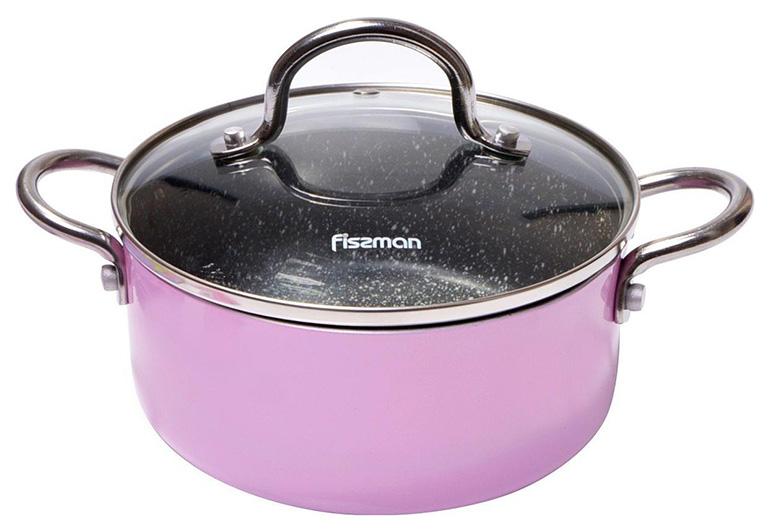 

Кастрюля Fissman Mini Chef Pink 1.3л с антипригарным покрытием