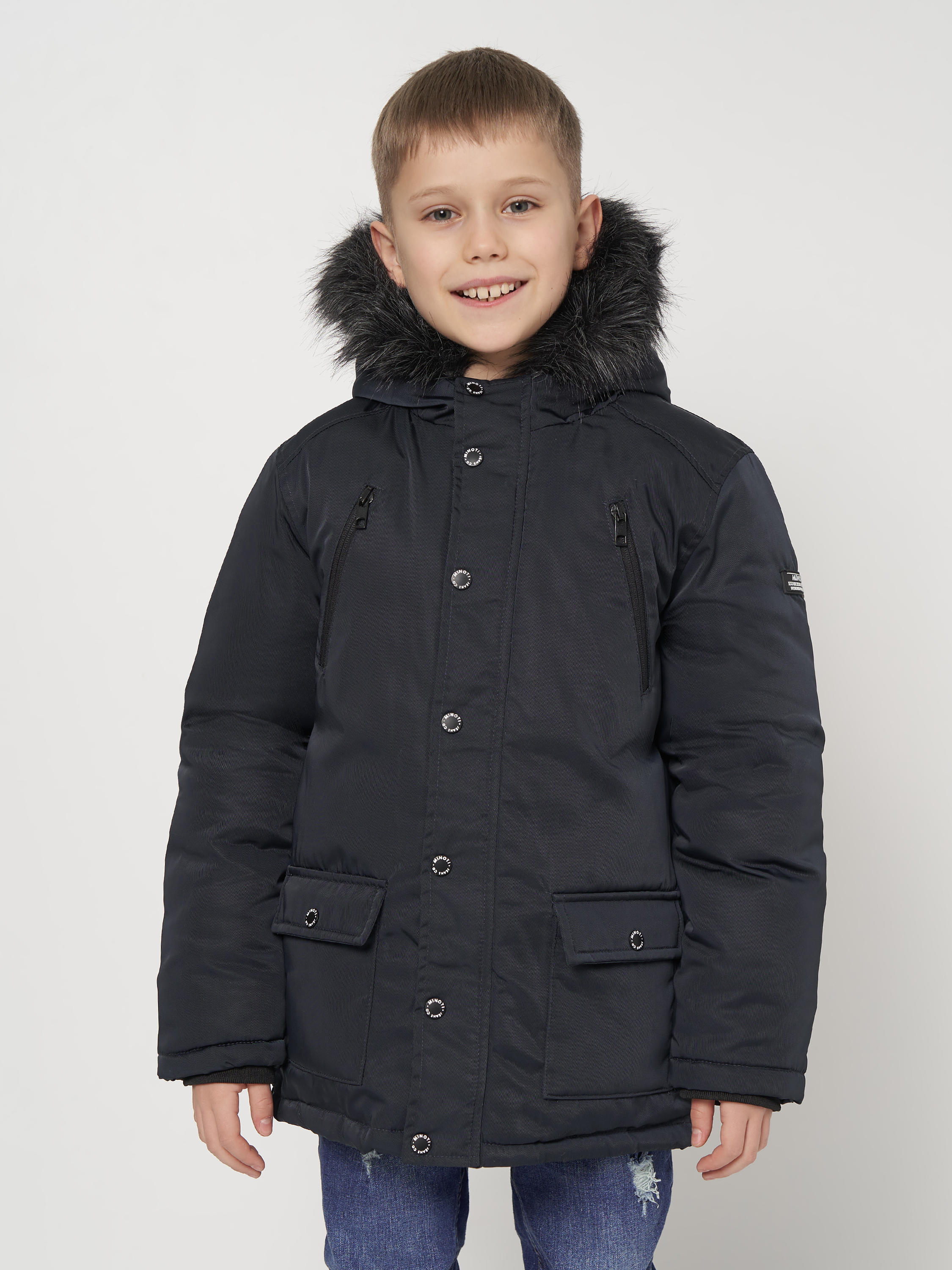 Акция на Підліткова зимова куртка для хлопчика Minoti 11COAT 20 37383TEN 146-152 см Темно-синя от Rozetka