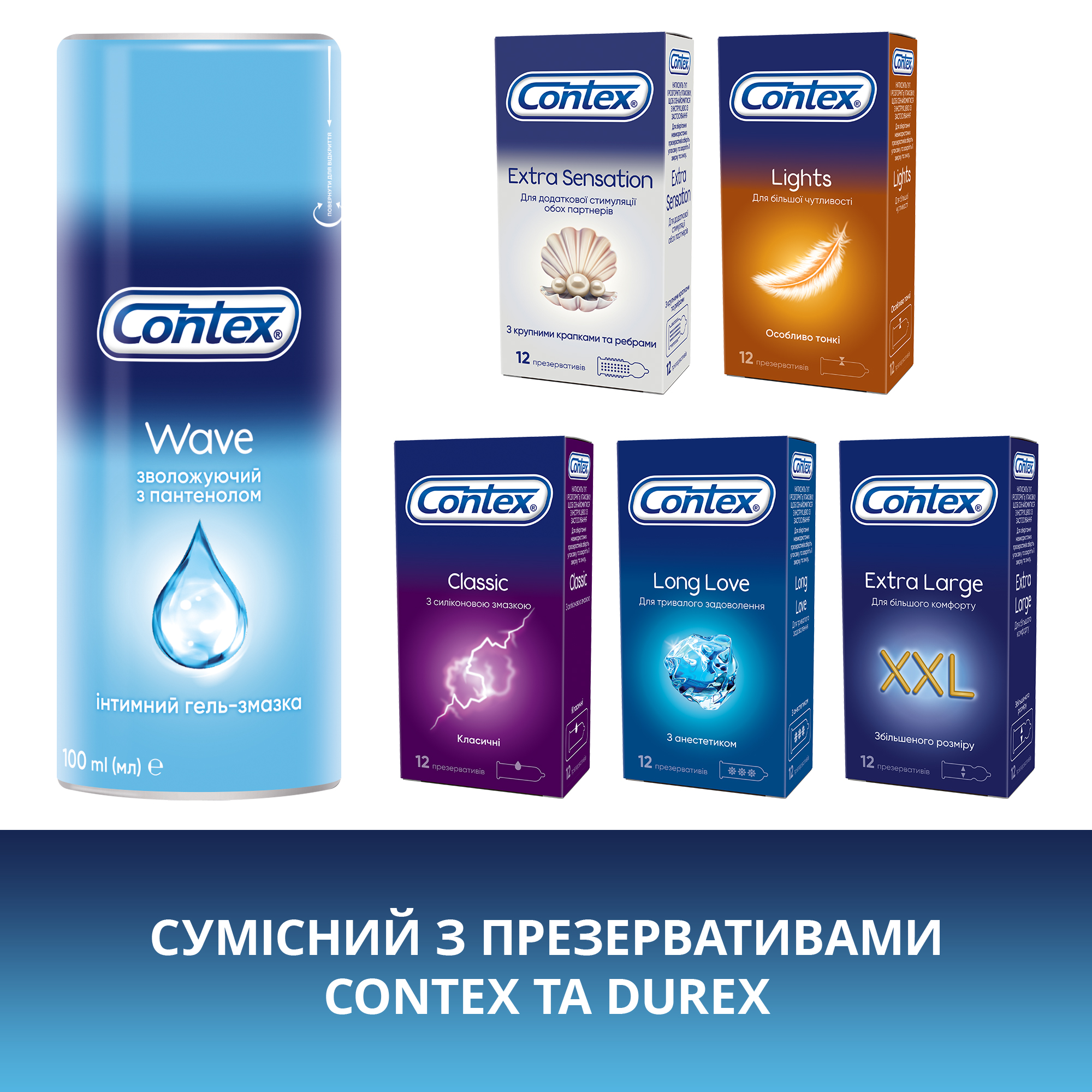 Интимный гель-смазка Contex Wave увлажняющий с пантенолом (лубрикант) 30 мл  (5060040304518/4820108005211) – отзывы покупателей | ROZETKA