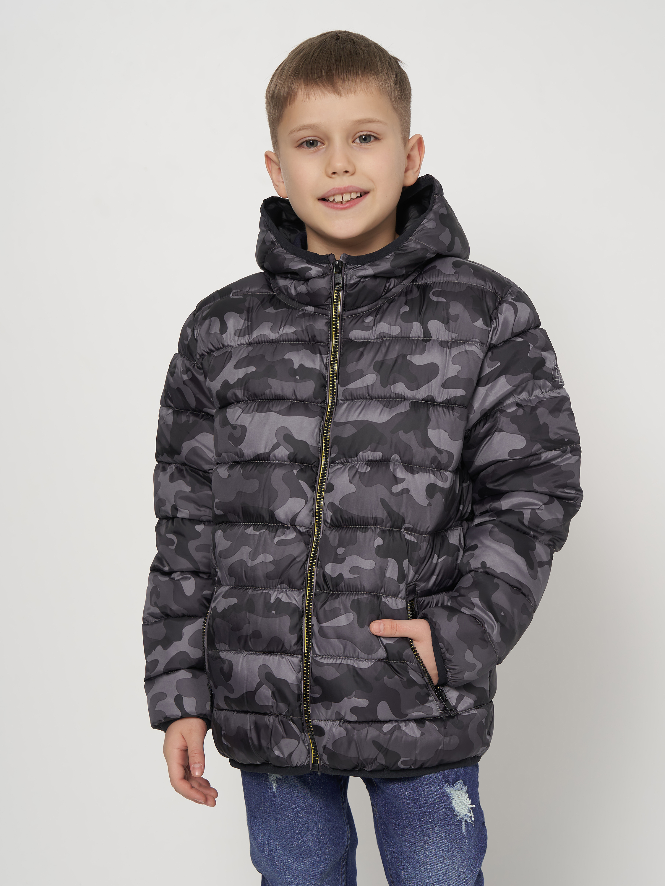 Акция на Дитяча демісезонна куртка для хлопчика Minoti 11COAT 4 37367JNR 110-116 см Мілітарі от Rozetka
