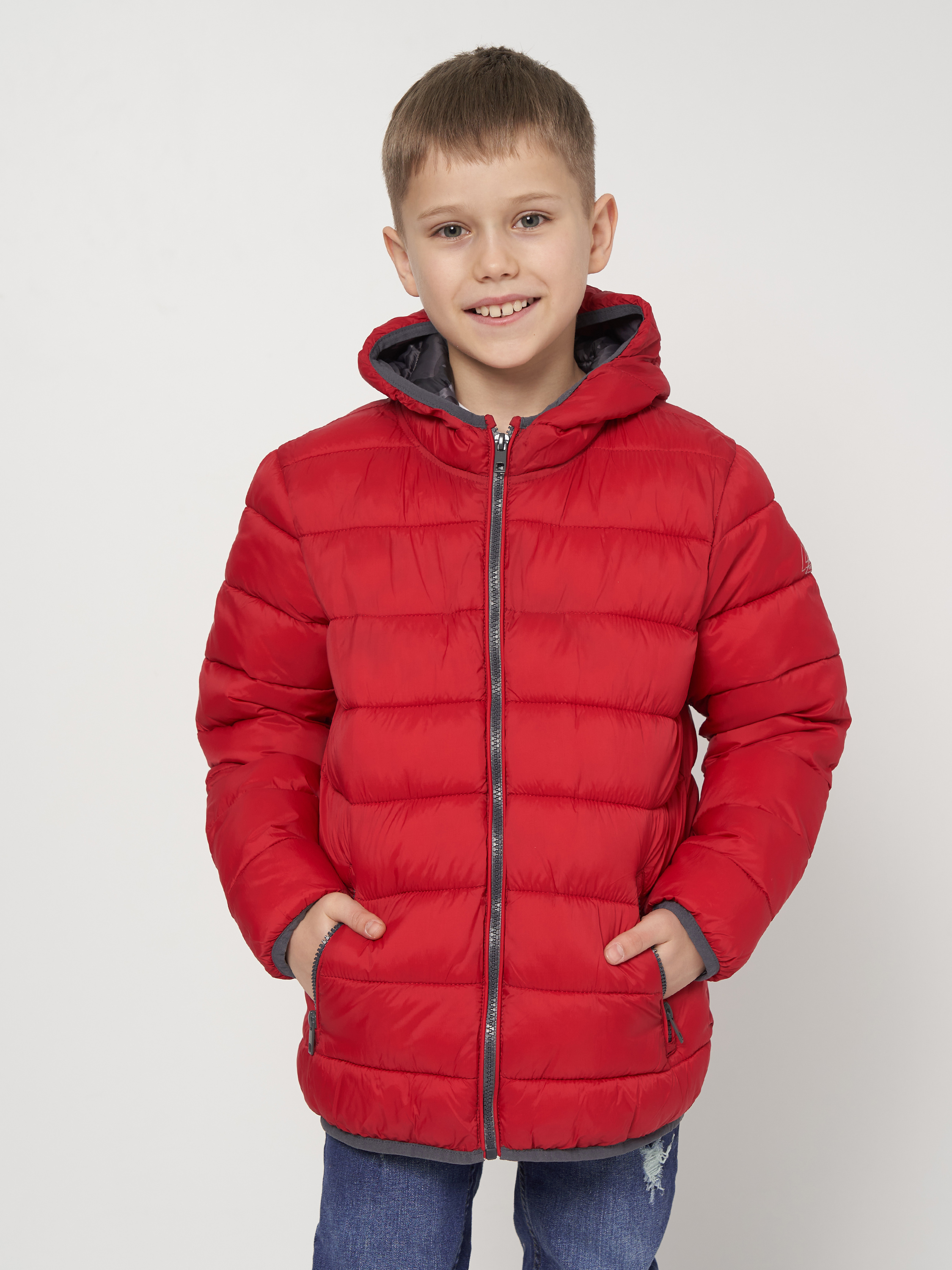 Акція на Підліткова демісезонна куртка для хлопчика Minoti 11COAT 6 37369TEN 134-140 см Червона від Rozetka