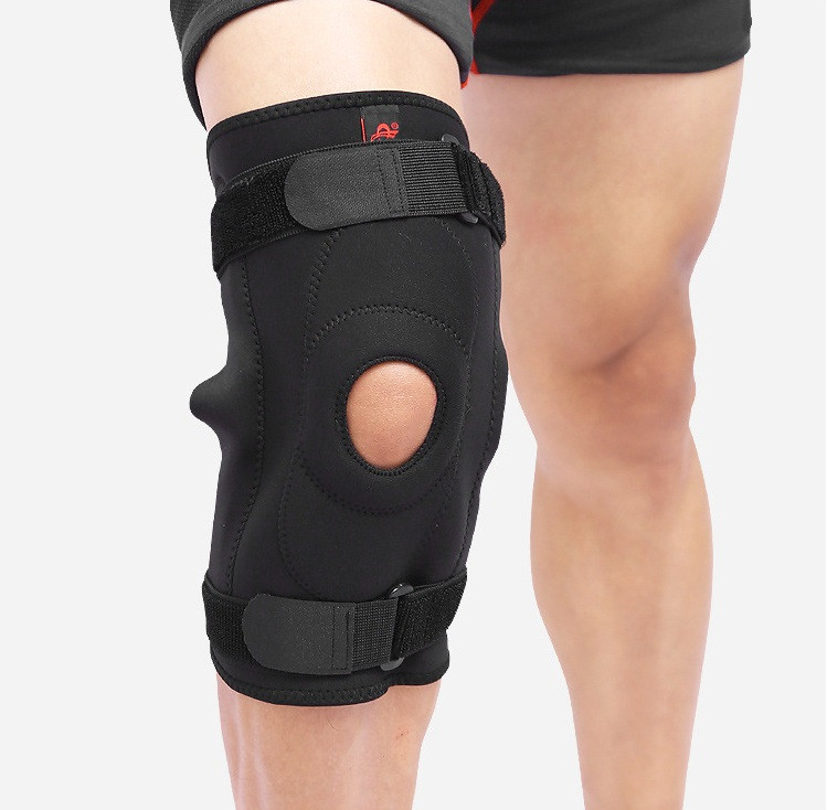 

Наколенник AOLIKES эластичный фиксатор со стальной пластиной 1 шт черный М 01370