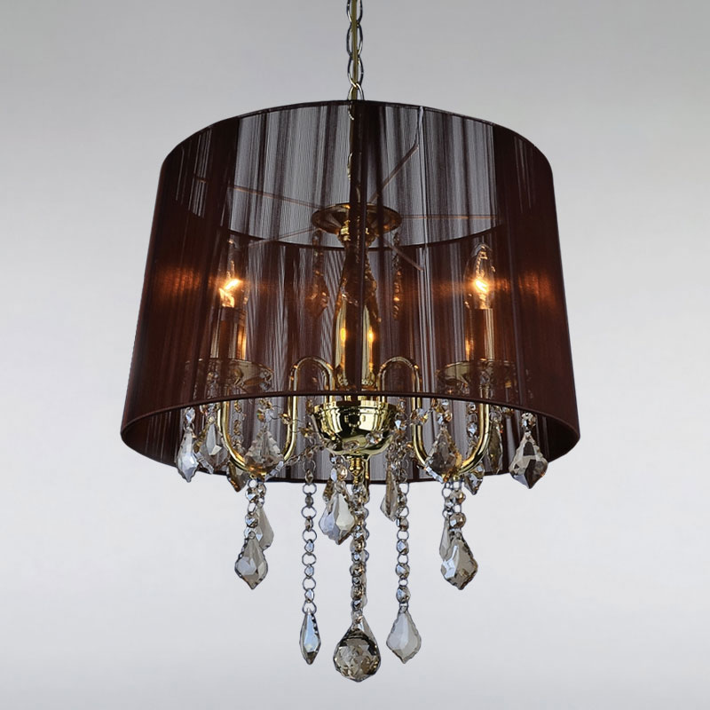 

Люстра подвесная Light House LS-15254GD-3 GD BROWN золото