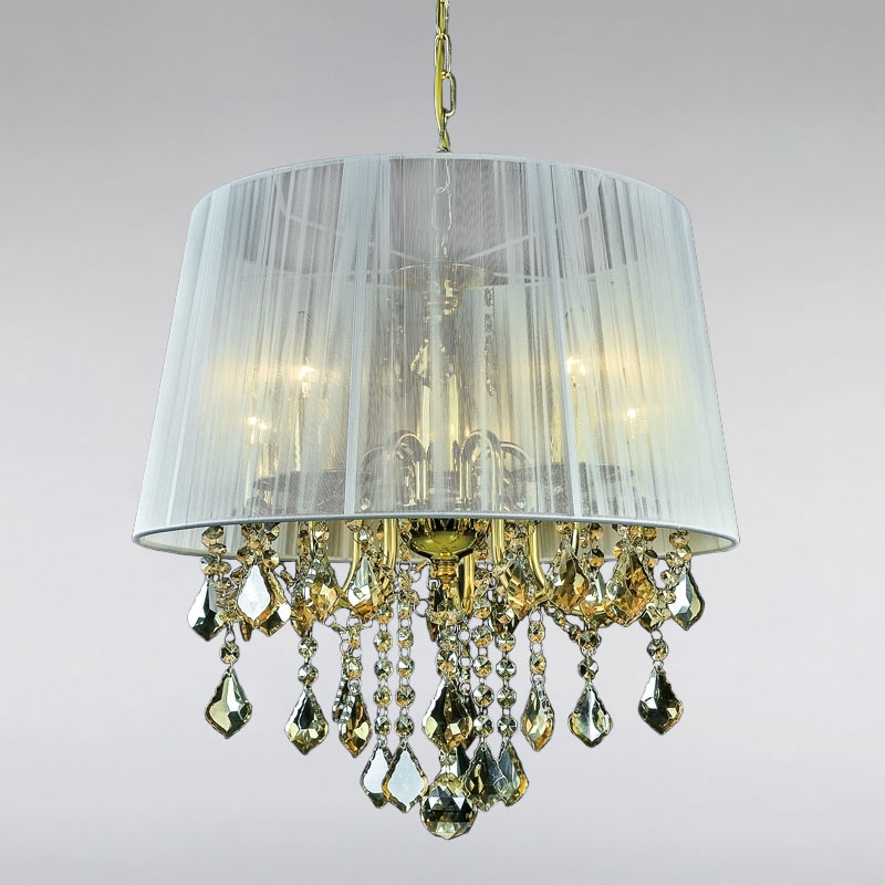 

Люстра подвесная Light House LS-15255GD-5 GD IVORY золото