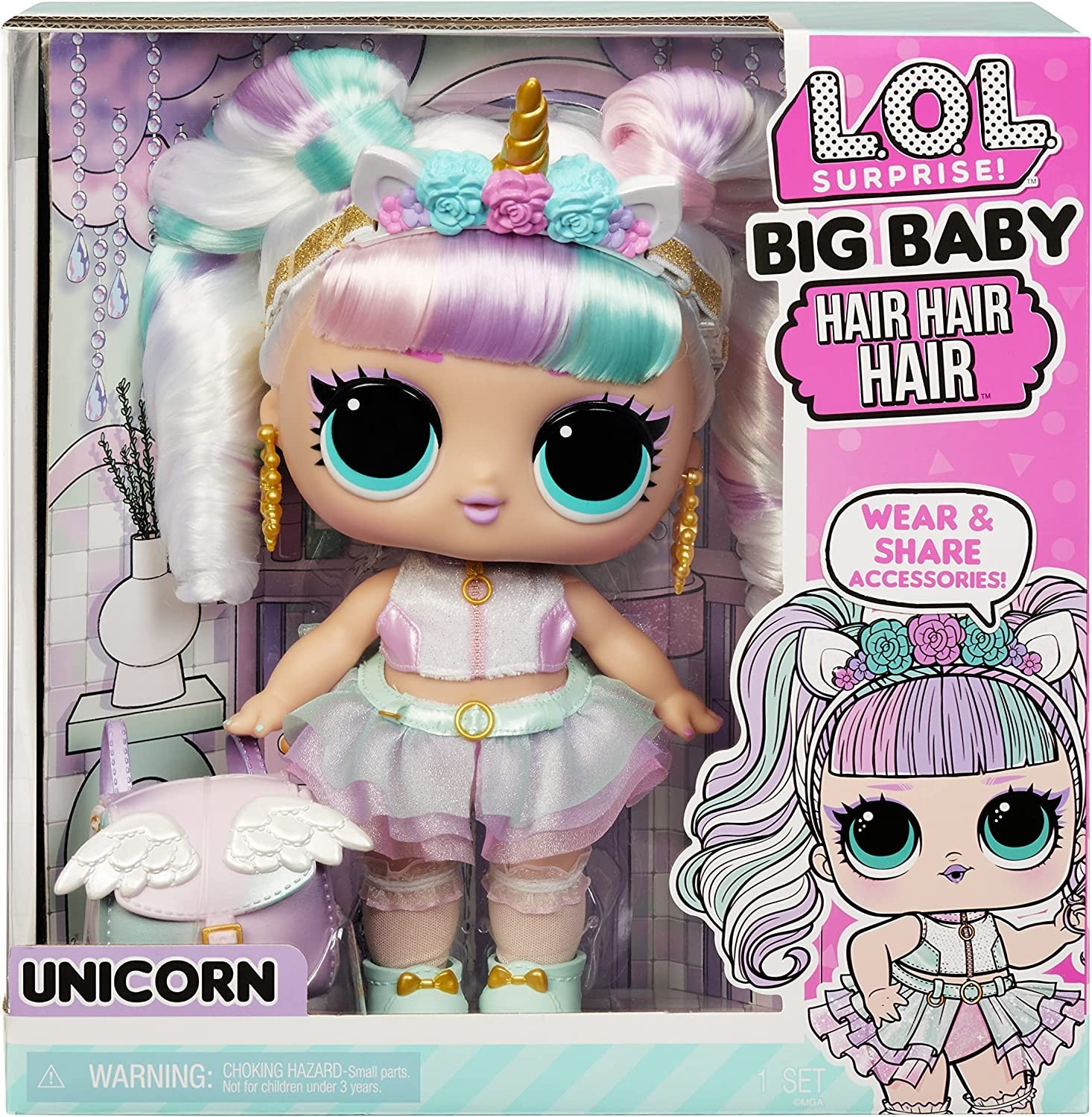 LOL Surprise Big Baby Hair Hair