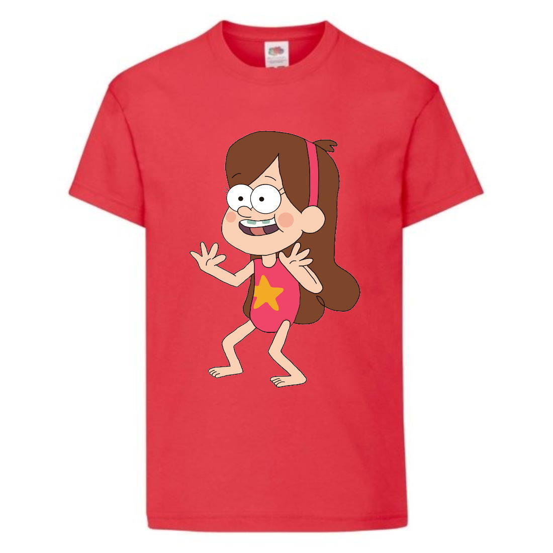

Футболка детская Гравити Фолз Мэйбл в купальнике (Gravity Falls Maybl) красная (GF rd-09) 140 см