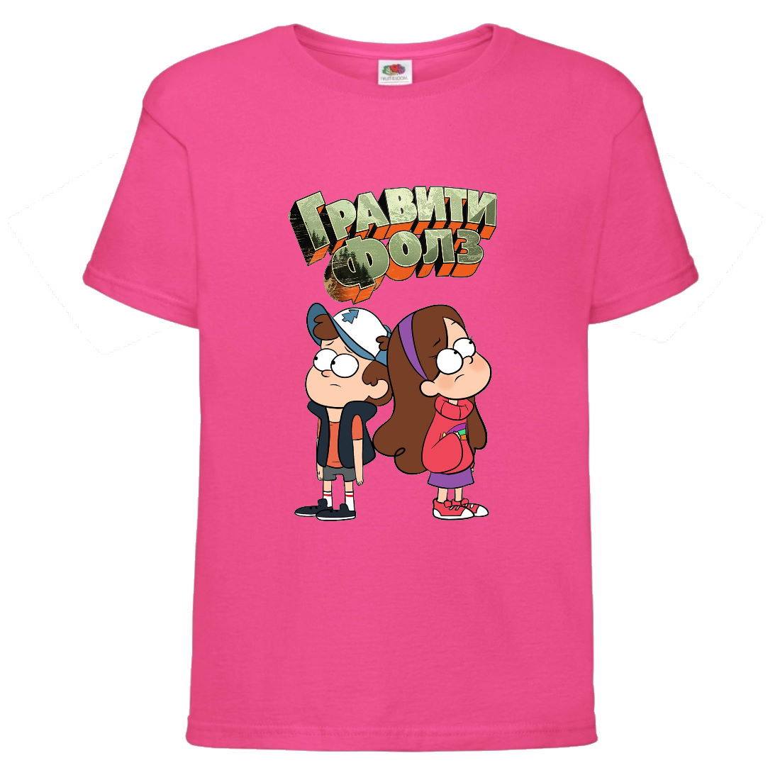 

Футболка детская Гравити Фолз Мэйб и Диппер 6 (Gravity Falls Mayb and Dipper 6) розовая (GF pin-01) 164 см