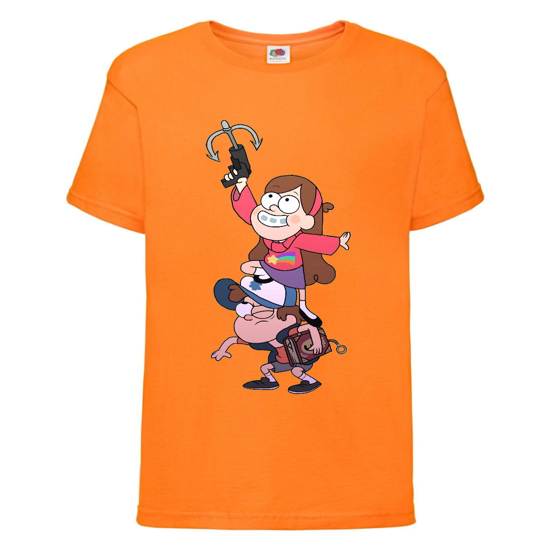 

Футболка детская Гравити Фолз Мэйб и Диппер 4 (Gravity Falls Mayb and Dipper 4) оранжевая (GF or-7) 164 см