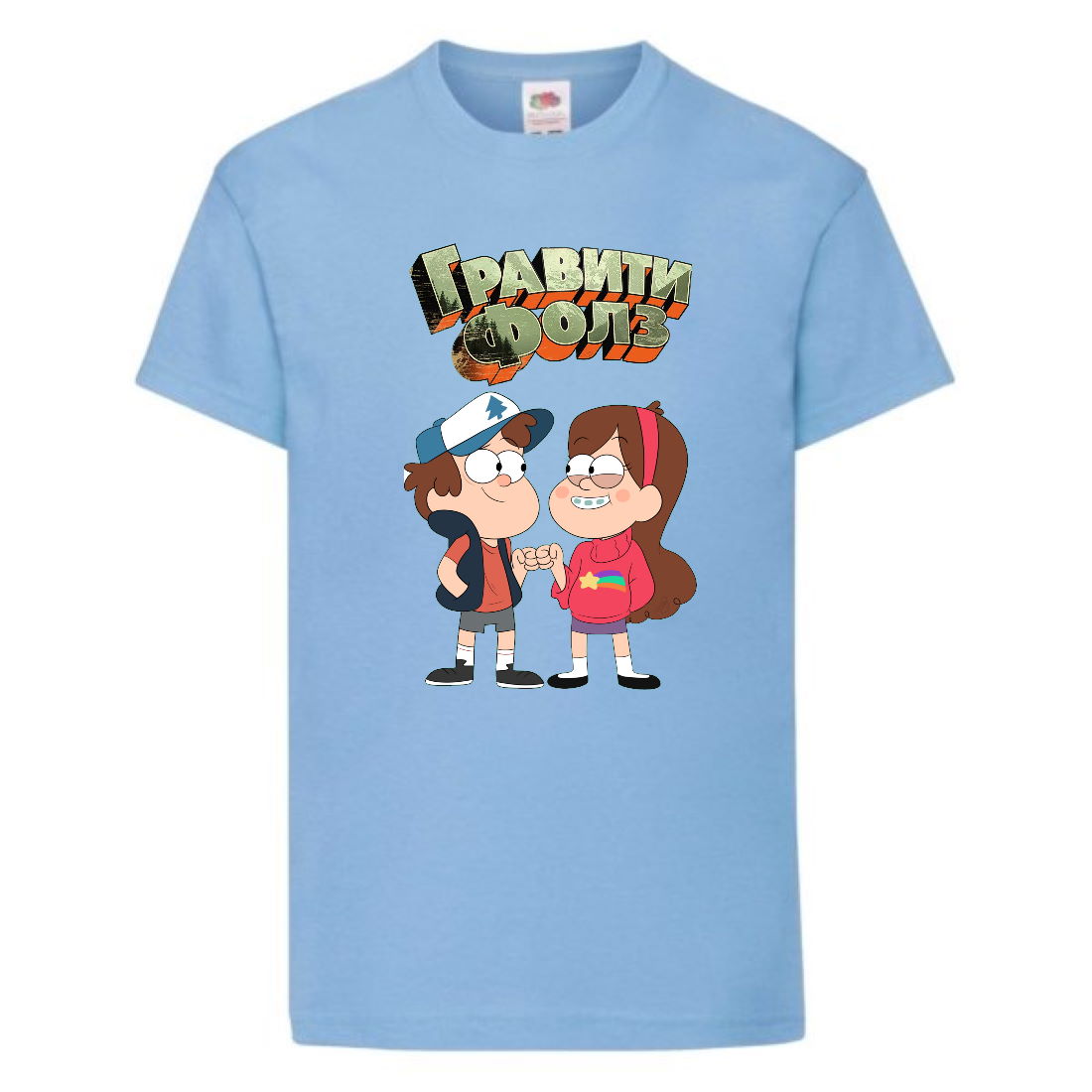 

Футболка детская Гравити Фолз Мэйб и Диппер 3 (Gravity Falls Mayb and Dipper 3) голубой (GF lblu-6) 164 см