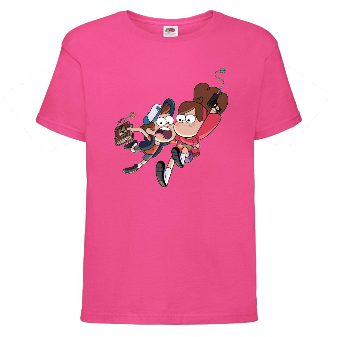 

Футболка детская Гравити Фолз Мэйб и Диппер (Gravity Falls Mayb and Dipper) розовая (GF pin-5) 140 см