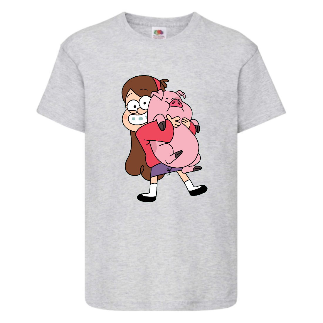 

Футболка детская Гравити Фолз Мэйб piggy (Gravity Falls Mayb piggy) серая (GF gr-07) 164 см