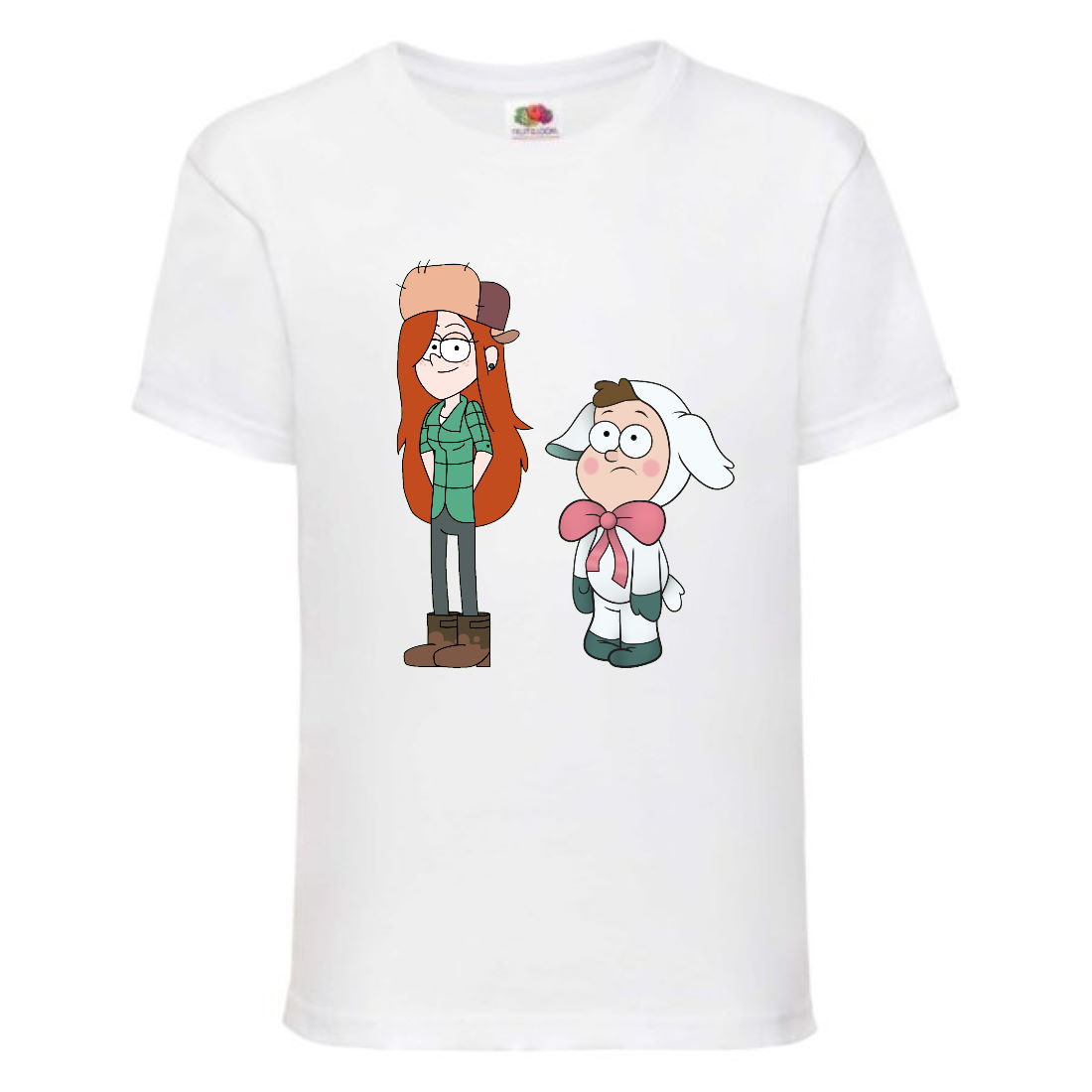 

Футболка детская Гравити Фолз Венди и Диппер 2 (Gravity Falls Vendy and Dipper 2) белая (GF wh-3) 116 см
