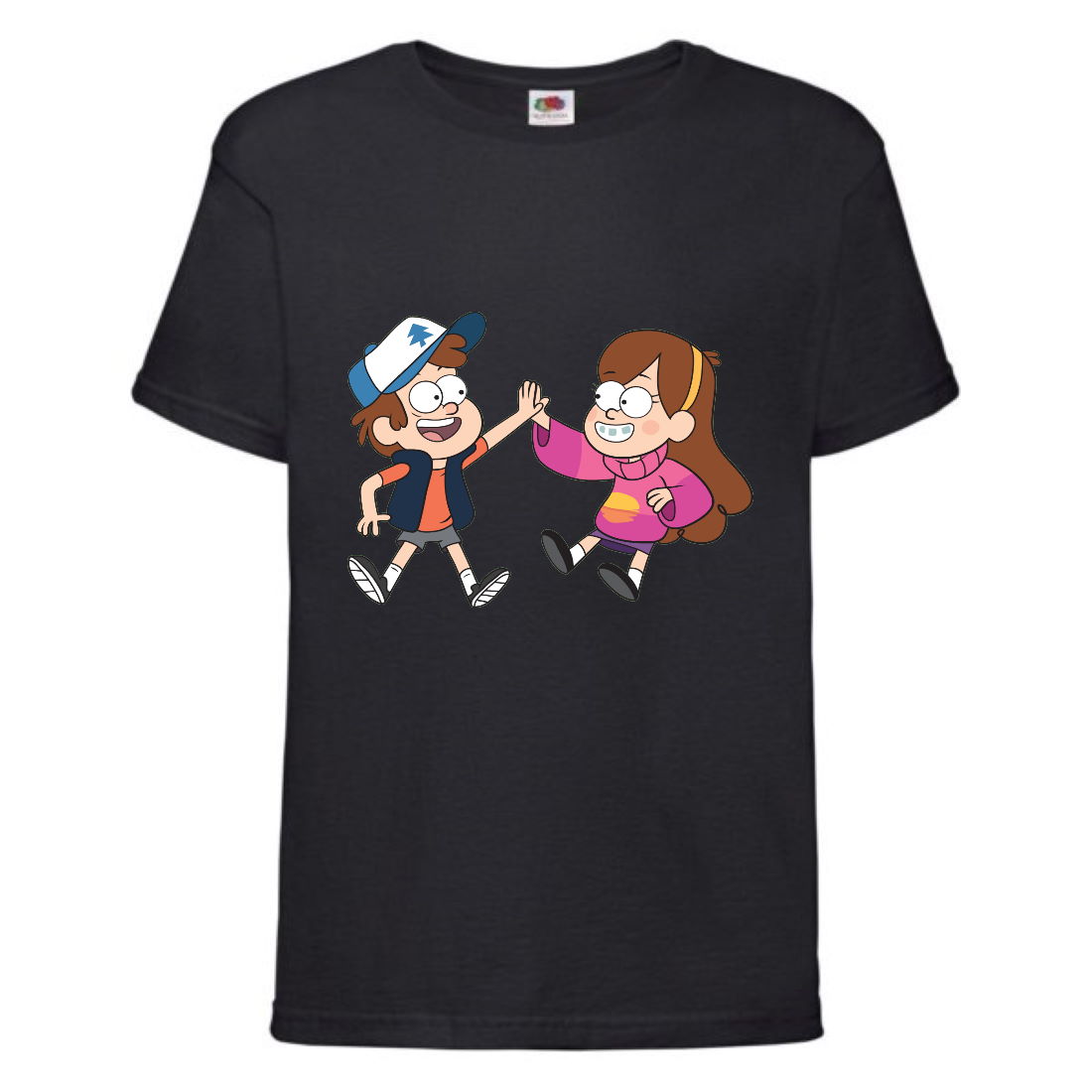 

Футболка детская Гравити Фолз Мэйб и Диппер 11 (Gravity Falls Mayb and Dipper 11) черная (GF blc-05) 164 см