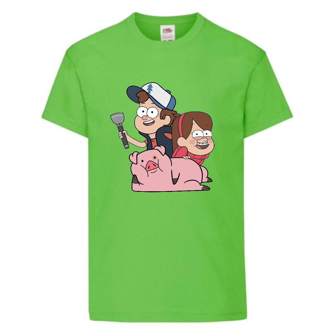 

Футболка детская Гравити Фолз Мэйб и Диппер 10 (Gravity Falls Mayb and Dipper 10) светлозеленый (GF lgrn-4) 116 см