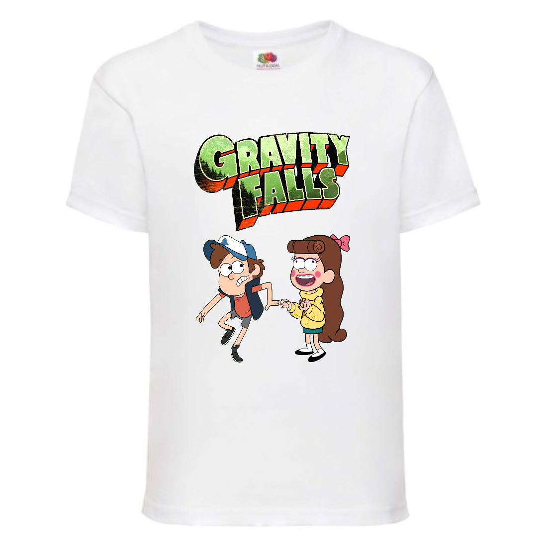 

Футболка детская Гравити Фолз Мэйб и Диппер 12 (Gravity Falls Mayb and Dipper 12) белая (GF wh-06) 140 см